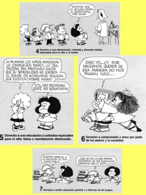 Los derechos del niño según Mafalda ( II )